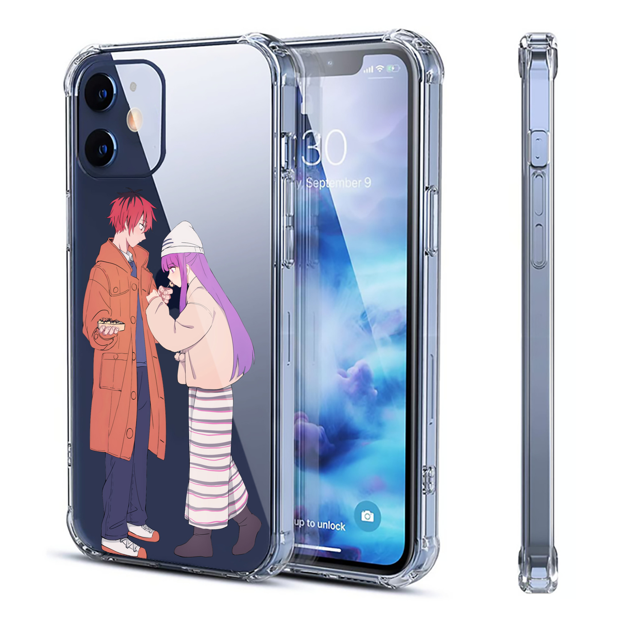 （画像用） 葬送のフリーレン Frieren 【iPhone 12シリーズ対応】透明スマホケース（クリアソフトケース）